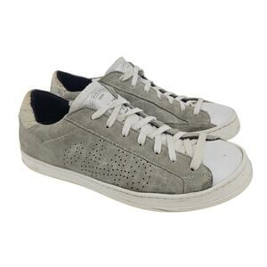P448 Jack Perforated Suede Fashion Sneaker Faux Snakeskin Heel Womens EU 40 US 9